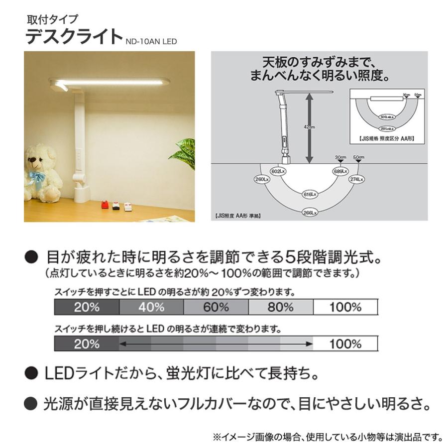 デスクライト(ND2-10AN LED WH) ニトリの画像