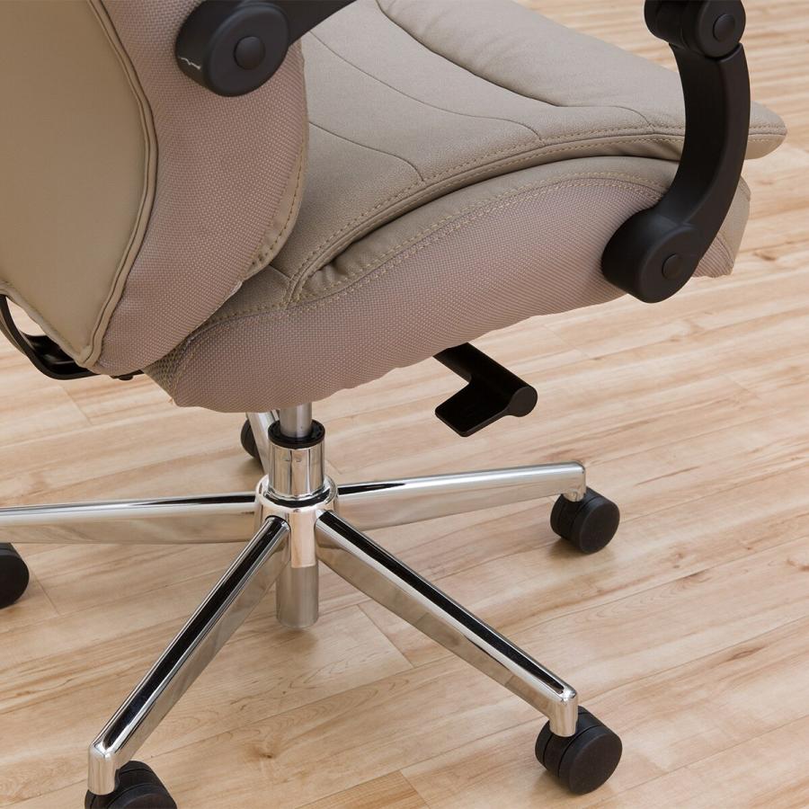 ニトリ ワークチェア リカルド ブレスレザー BK ブラック イス