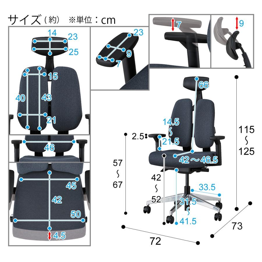 ニトリ　デスクチェア ニトリ（NITORI） オフィスチェア(デュオレハイP OC903 BK) ワーク