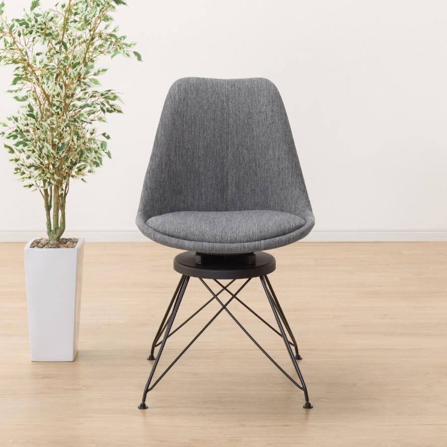 ニトリ オフィスチェア(OC102回転NSF BK/GY） ワークチェア