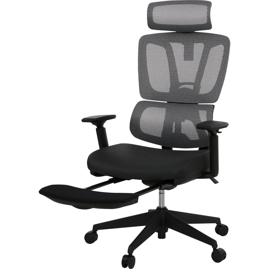 オフィスチェア(OC701 ブレスレザー グレー) ニトリ