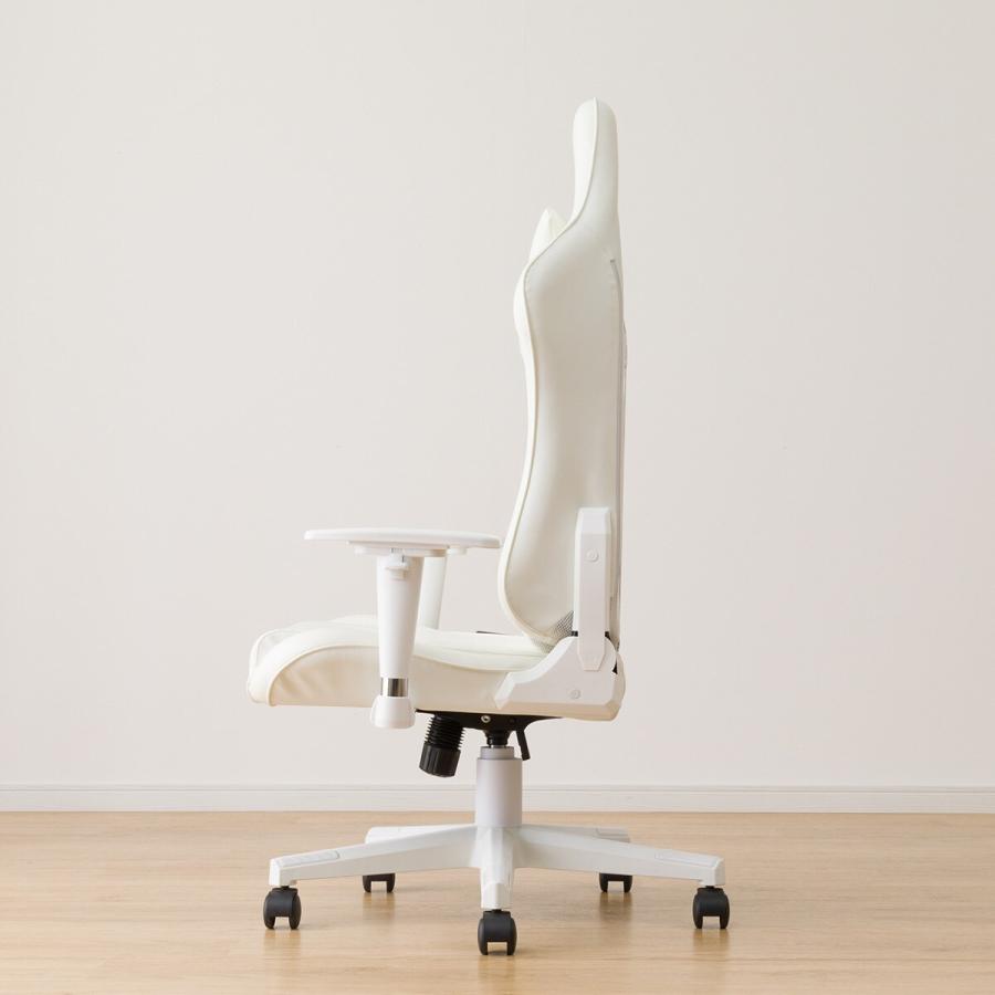 ゲーミングチェア(GM704 WH/WH) ワークチェア オフィスチェア ニトリ 