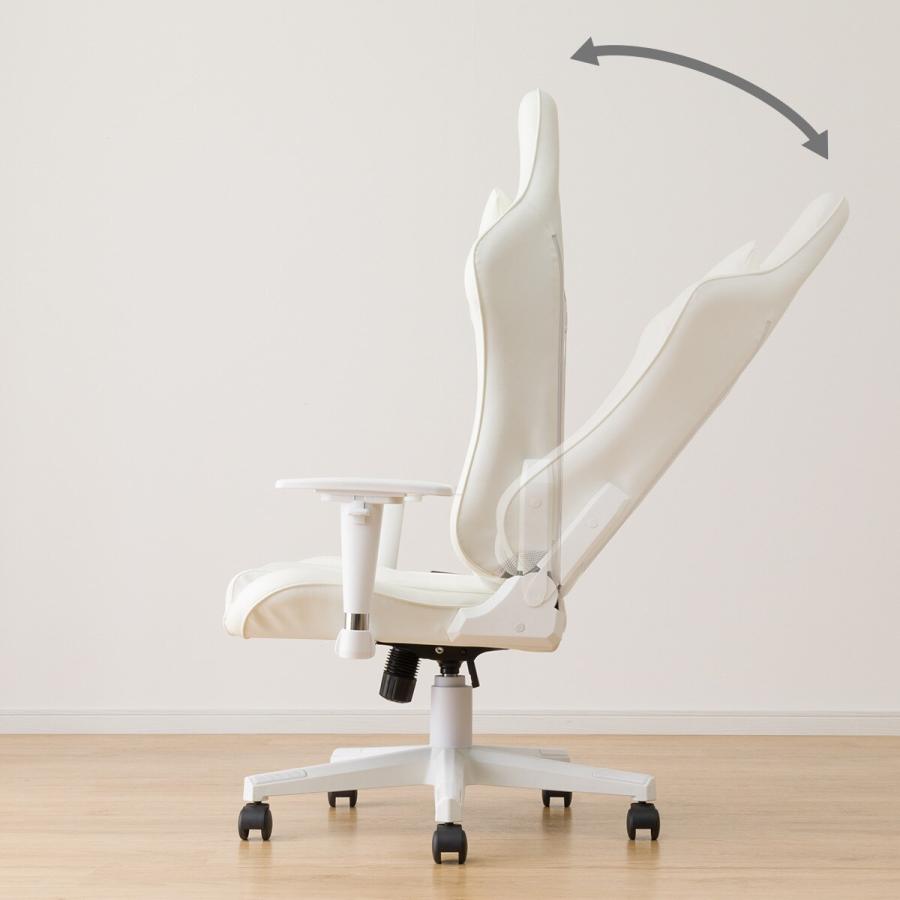 ゲーミングチェア(GM704 WH/WH) ワークチェア オフィスチェア ニトリ 