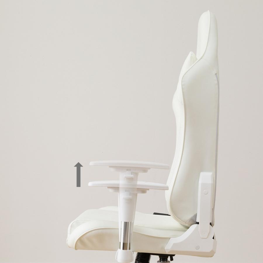 ゲーミングチェア(GM704 WH/WH) ワークチェア オフィスチェア ニトリ 