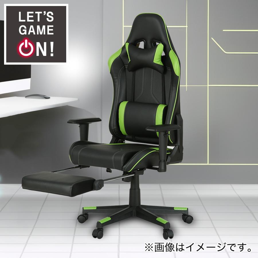 ニトリ ゲーミングチェア(GM707 フットレスト付き BK/GR ニトリ ゲーミングチェア(GM707 フットレスト付き BK/GR