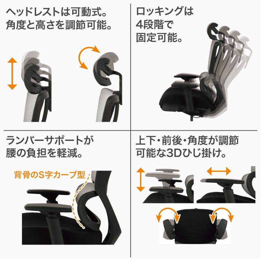 ニトリ オフィスチェア(OC707 ポケットコイル GY) 期間限定価格：4/7 