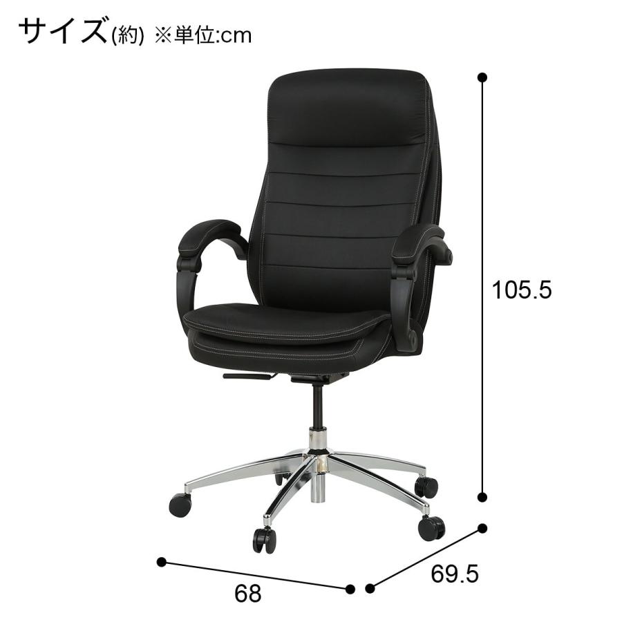 ニトリ ワークチェア オフィスチェア エアリー リカルドN BK