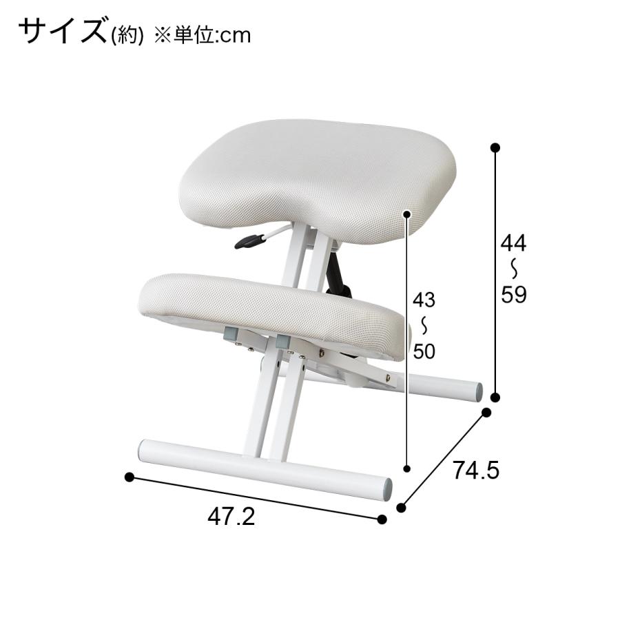 ニトリ バランスチェア(JB23 WH) ワークチェア デスクチェア ニトリ バランスチェア(JB23 WH) ワークチェア デスクチェア