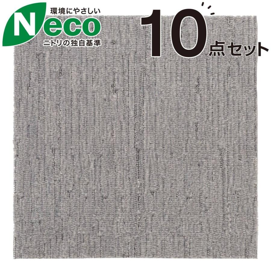 ニトリ（NITORI） タイルカーペット 40×40cm 10枚入 (Nエコ ライトケア