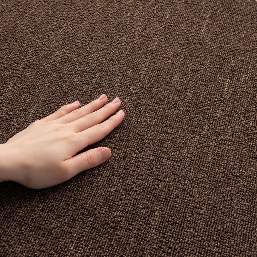 ニトリ（NITORI） 6帖 洗えるタイルカーペット 48枚セット (WY001 DBR