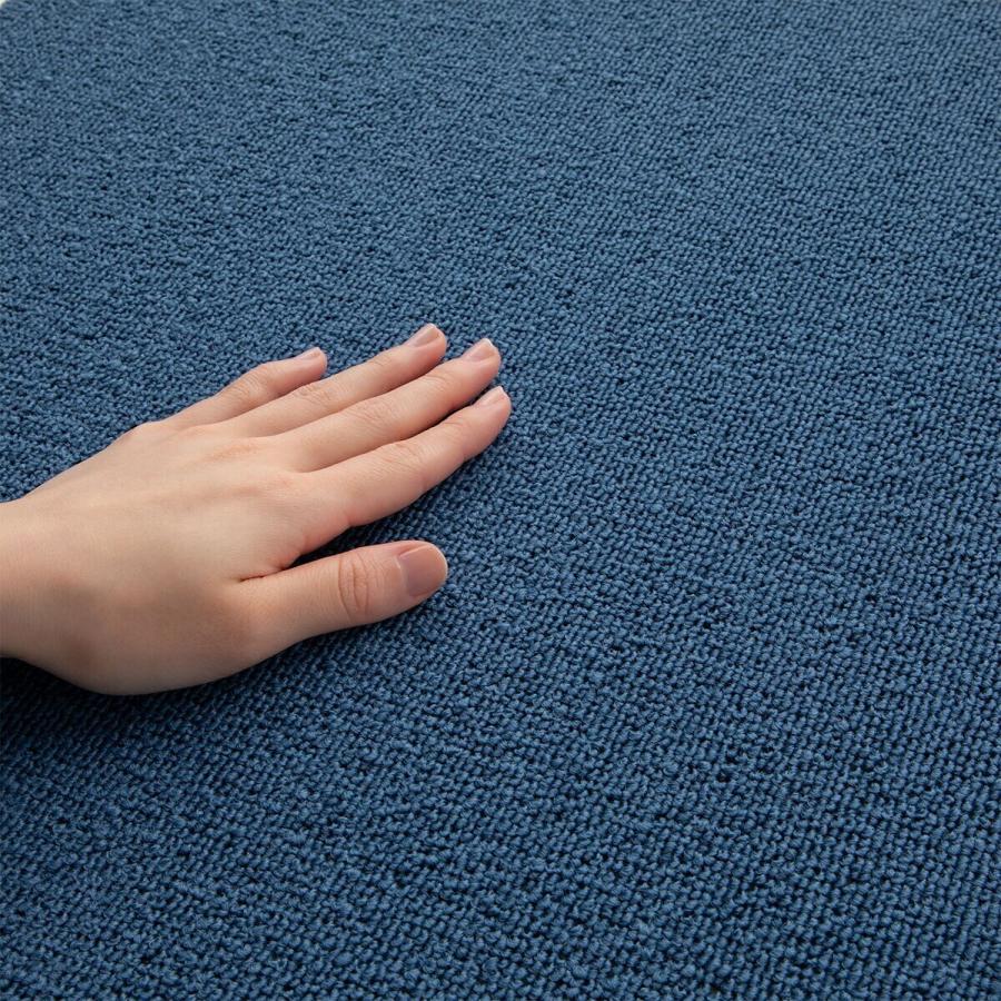 ニトリ（NITORI） 8帖 洗えるタイルカーペット 64枚セット (WY001 BL