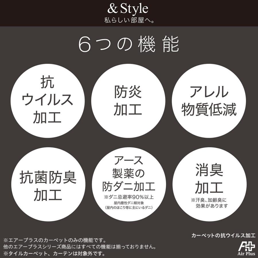 ニトリ ダニよけ・抗菌防臭・防炎カーペット(エアープラスYGR ニトリ ダニよけ・抗菌防臭・防炎カーペット(エアープラスYGR