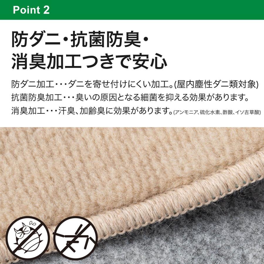 ニトリ（NITORI） 防音・防ダニ・抗菌防臭・防炎・消臭カーペット(N
