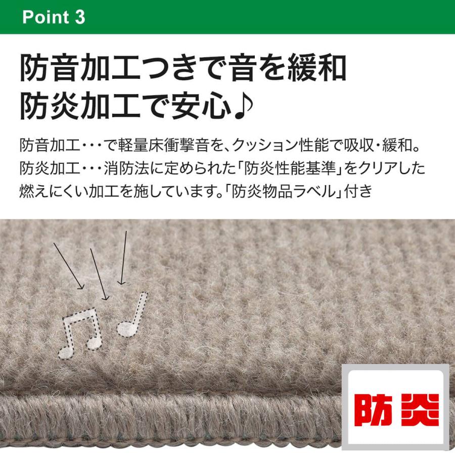 ニトリ（NITORI） 防音・防ダニ・抗菌防臭・防炎・消臭カーペット(N