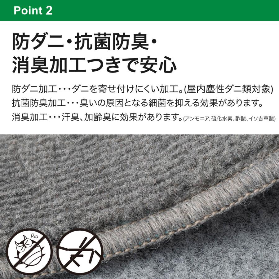 ニトリ（NITORI） 防音・防ダニ・抗菌防臭・防炎・消臭カーペット(N
