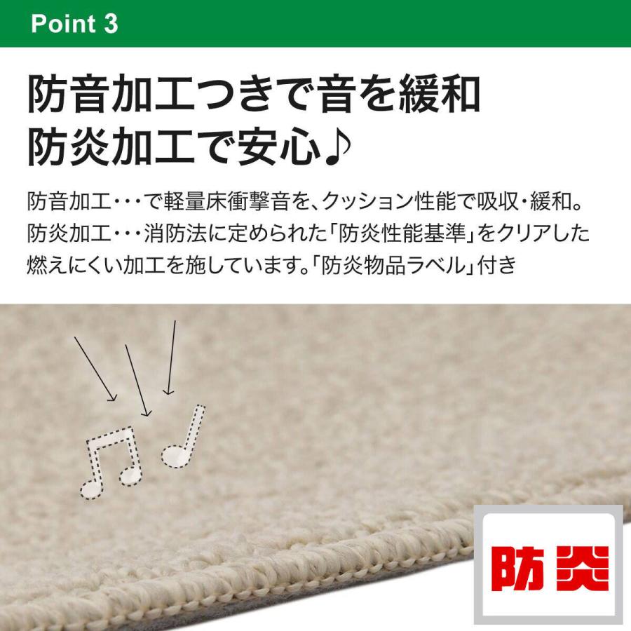 ニトリ（NITORI） 防音・防炎・抗菌防臭・防ダニカーペット(N