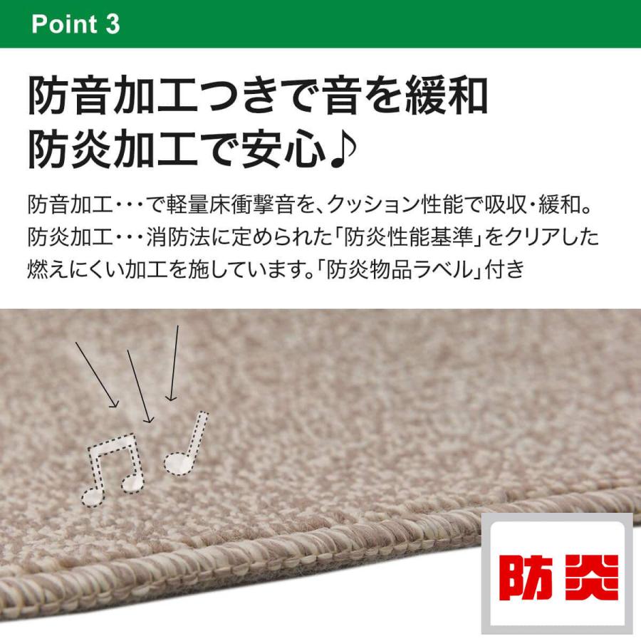 ニトリ（NITORI） 防音・防炎・抗菌防臭・防ダニカーペット(N