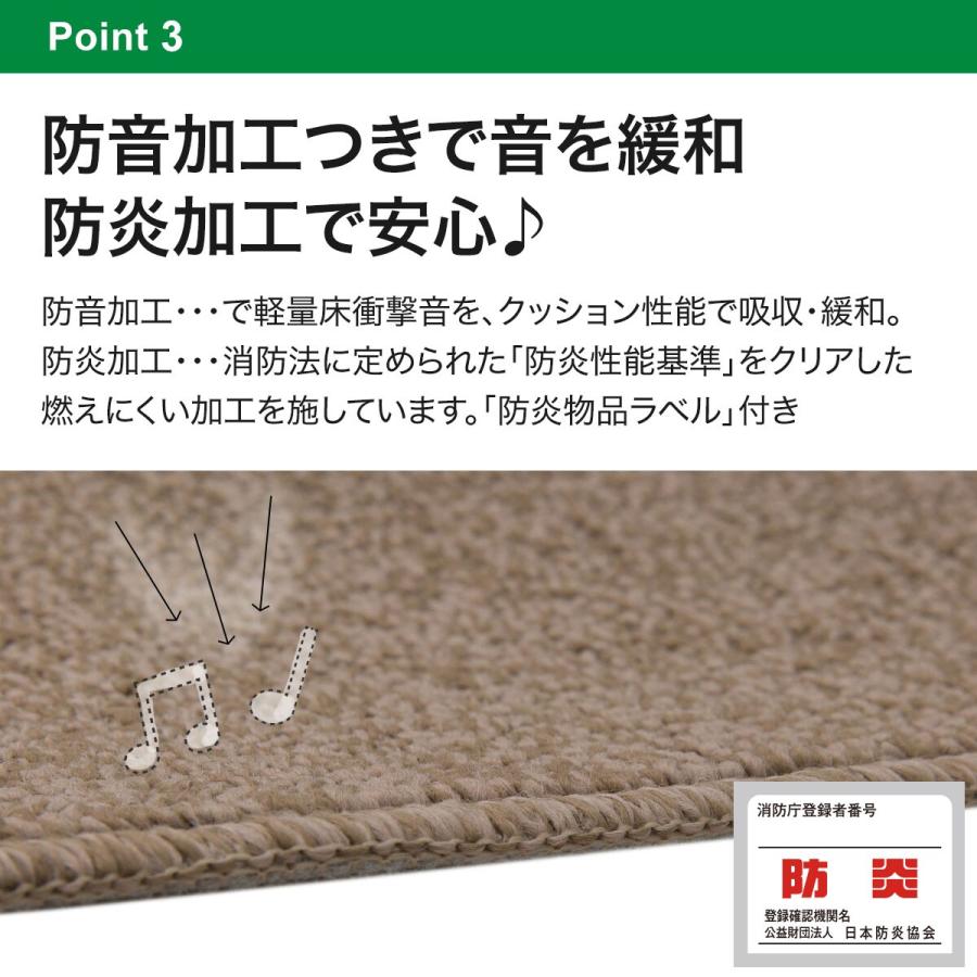 ニトリ 防音・防炎・抗菌防臭・防ダニカーペット(Nオーネスト