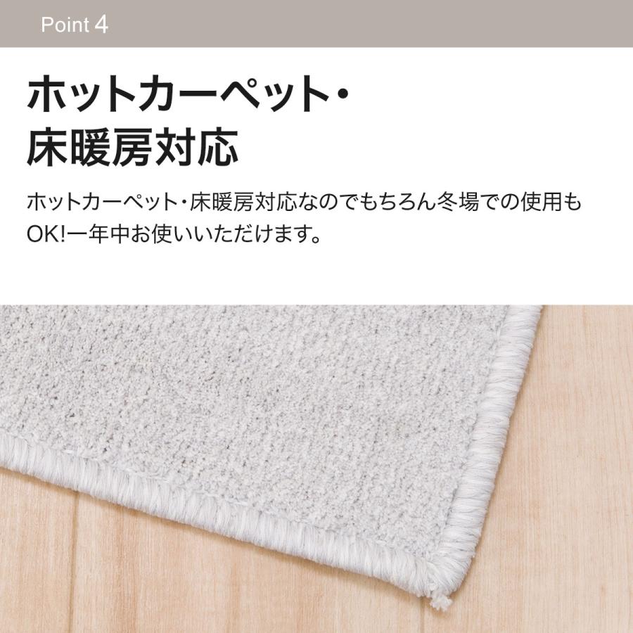 ニトリ カーペット(NSシャギー GY 6畳) ラグ 江戸間 : ニトリ