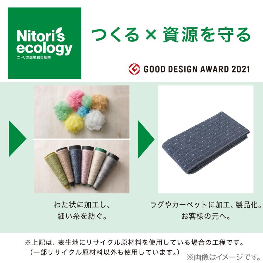 ニトリ（NITORI） カーペット(RC04 BR 200X200cm) : ニトリ Yahoo!店