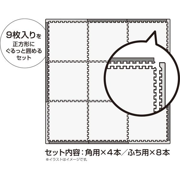 洗える やわらか起毛のジョイントマット 30cm用フチ Nウォッシュgr フチ30cm ニトリ 1年保証 玄関先迄納品 ニトリ Yahoo 店 通販 Yahoo ショッピング