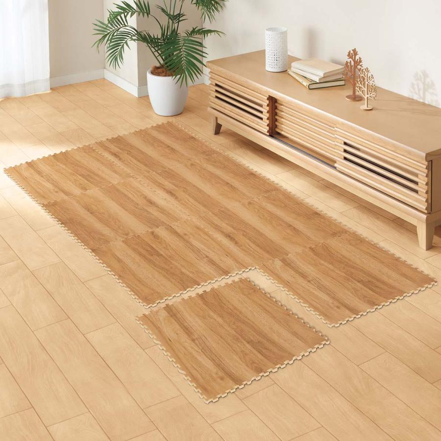 表面すべり止め加工 ジョイントマット 8枚入り Vnグレイン Lbr ニトリ 玄関先迄納品 1年保証 ニトリ Yahoo 店 通販 Yahoo ショッピング