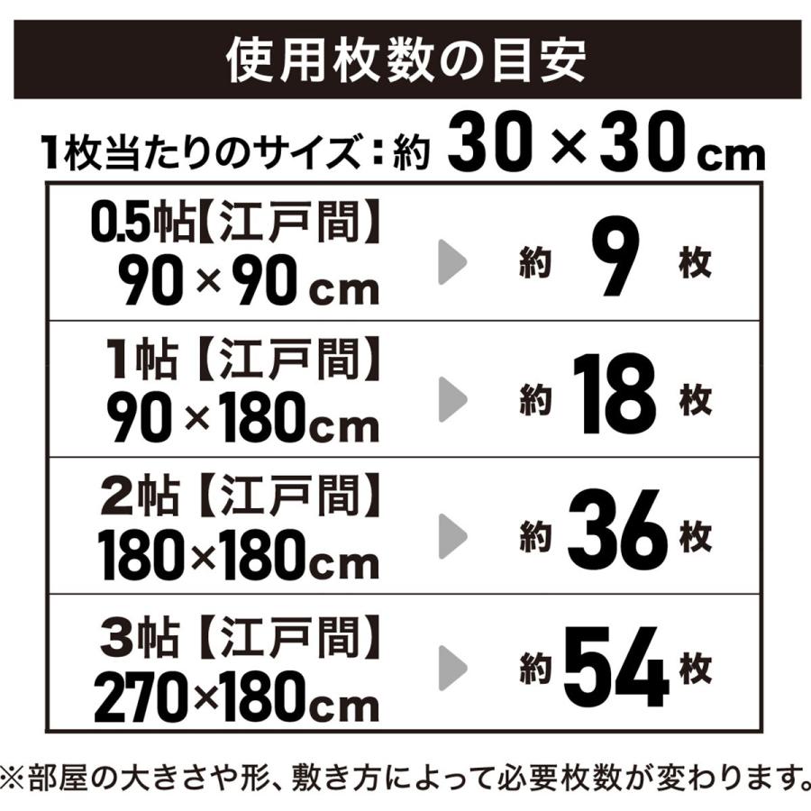 ニトリ（NITORI） 木目ジョイントマット 9枚 ふち付き(ホワイト JM02