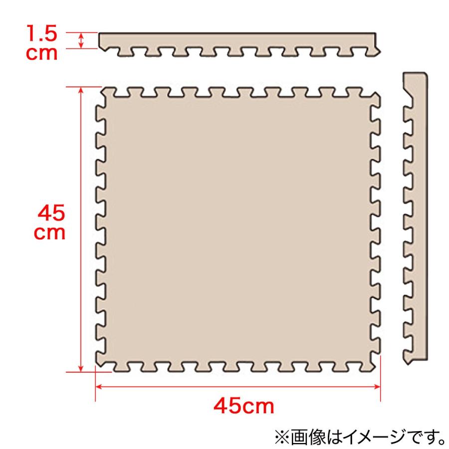 ニトリ（NITORI） 木目ジョイントマット 8枚 ふち付き(ミディアム
