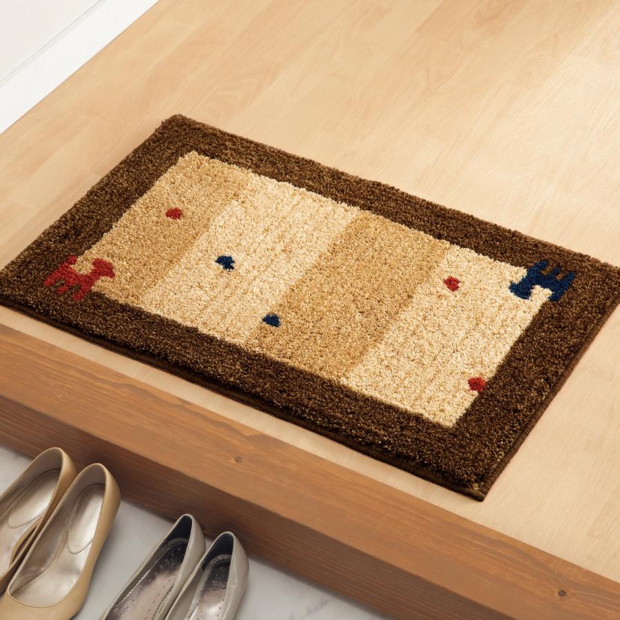 洗えるフロアマット Acギャベ2 Br ニトリ 玄関先迄納品 ニトリ Yahoo 店 通販 Yahoo ショッピング