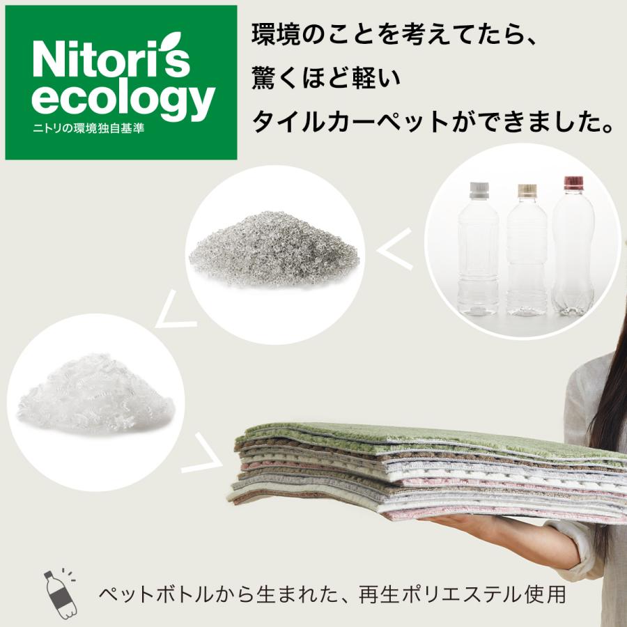 ニトリ（NITORI） ほこりが取れやすい洗えるラグ(Nクリーンウォッシュ