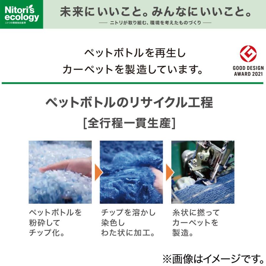 ニトリ ほこりが取れやすい洗えるラグ(Nクリーンウォッシュ YGR ニトリ ほこりが取れやすい洗えるラグ(Nクリーンウォッシュ YGR