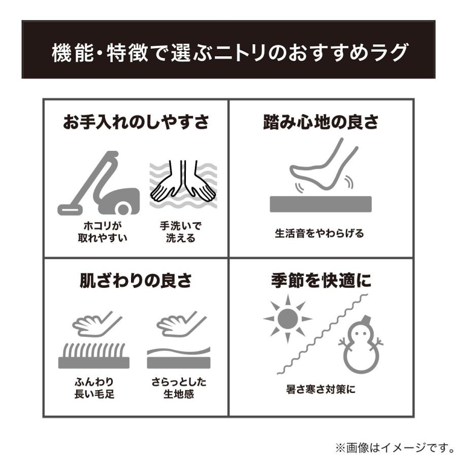 ニトリ（NITORI） ラグ ラグマット カーペット ウレタン入り ラグ