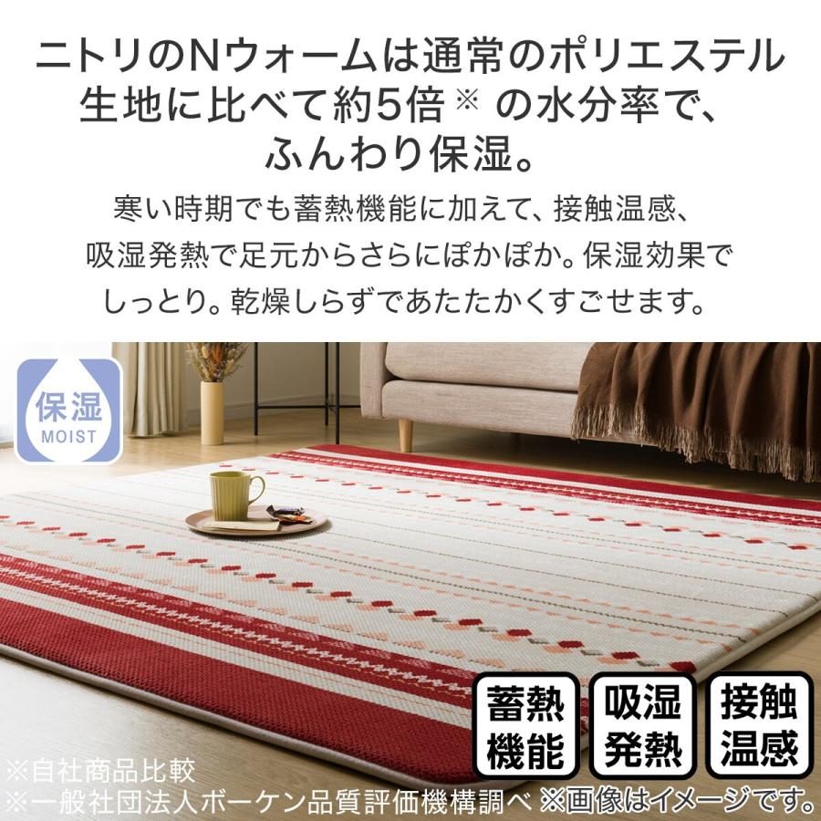 ふっくらウレタン入り 保湿+吸湿発熱+蓄熱ラグ(NW-SP CW2220 200X240 RW8) ニトリ 『玄関先迄納品』 『1年保証』|nitori-net|10