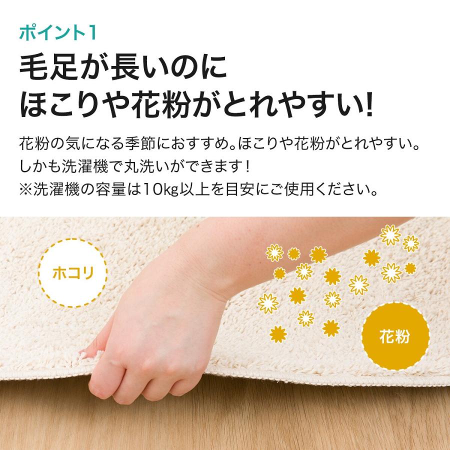 ニトリ　ほこりが取れやすい　洗えるラグ nitori-net_7224053