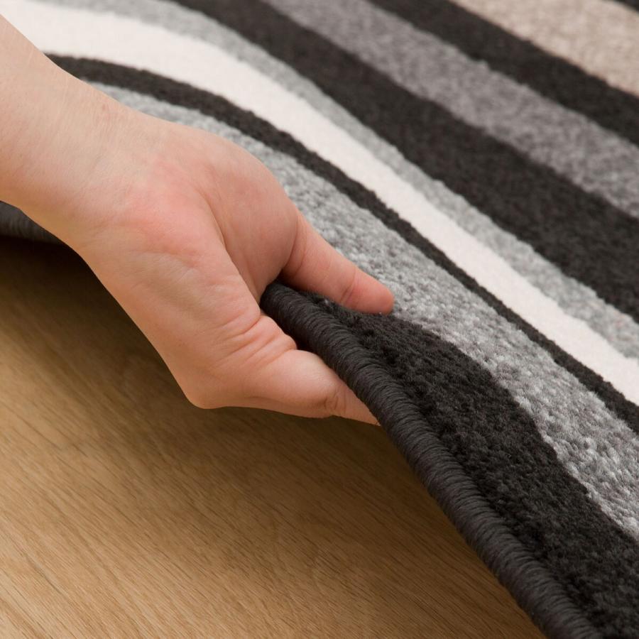 アクセントラグ(ネロ 200x290) 柄物 カーペット 江戸間 約3.7畳 ニトリ