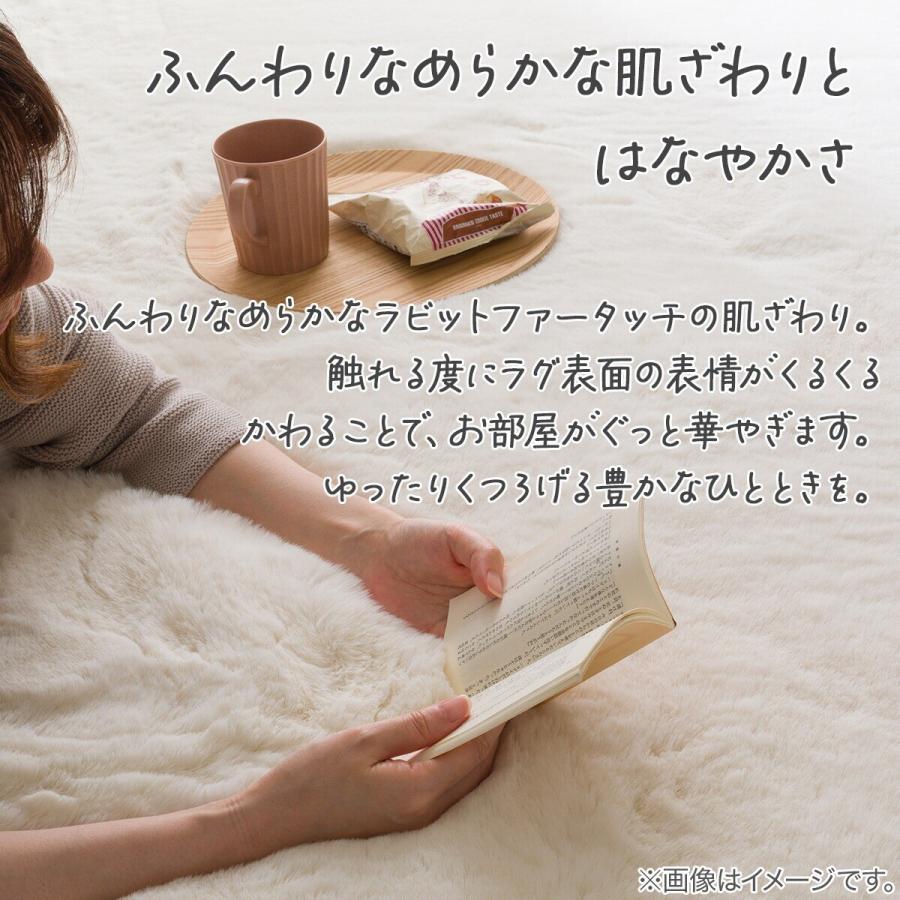 ニトリ アクセントラグ(ウサギラグSP 130R IV ZG03) : ニトリ