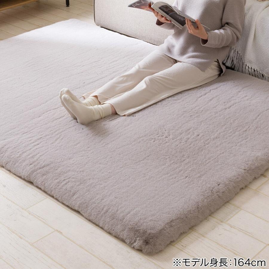 ニトリ　ウサギラグ3   160cm×200cm ニトリ アクセントラグ(ウサギラグSP 100X140 MO ZG03) : ニトリ