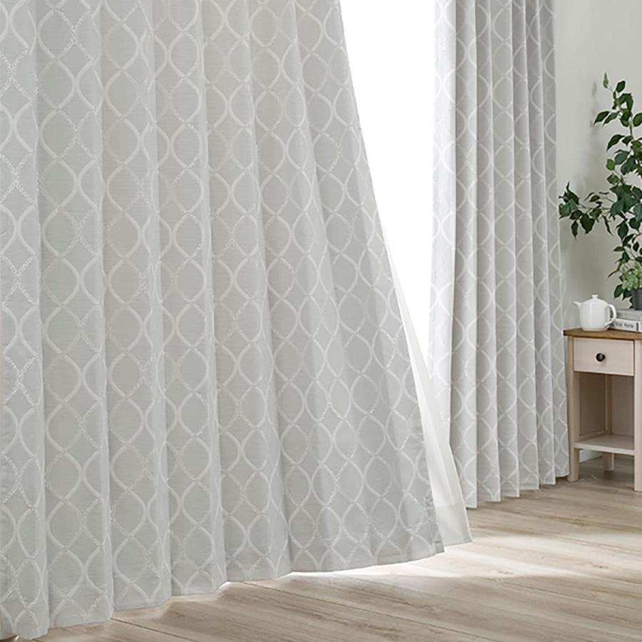 裏地付き遮光2級 遮熱カーテン パターン グレー 100x110x2 ニトリ 1年保証 玄関先迄納品 ニトリ Yahoo 店 通販 Yahoo ショッピング