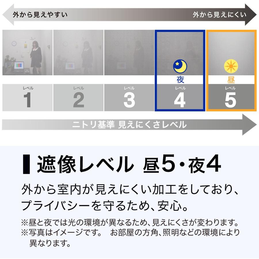 ニトリ（NITORI） 遮像・採光レースカーテン(Nナチュレシャイン