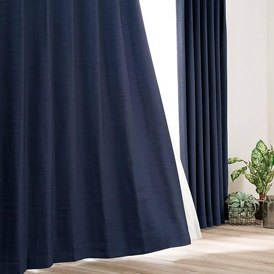 ニトリカーテンネイビー遮光防炎100×230×2　 レース100×228×2 ニトリカーテンネイビー遮光防炎100×230×2 レース100×228×