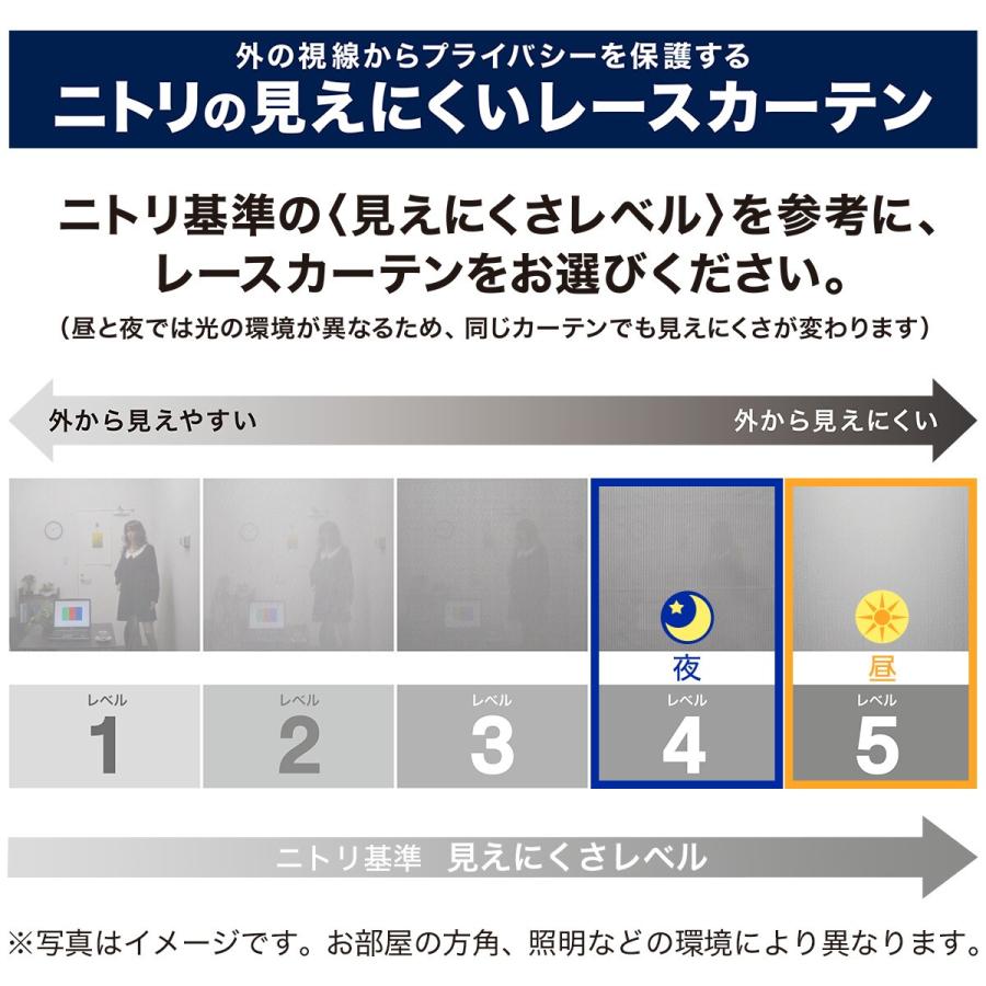 ニトリ 採光・遮像レースカーテン(Nナチュレシャイン100X176X2 ニトリ 採光・遮像レースカーテン(Nナチュレシャイン100X176X2