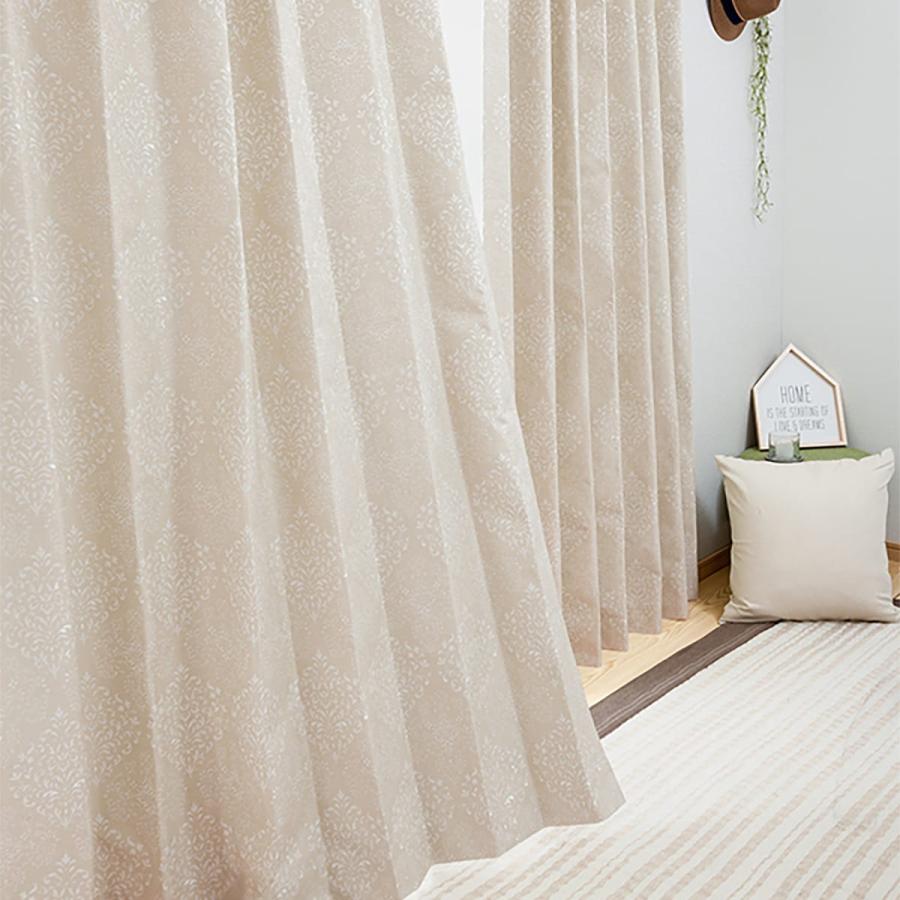 遮光1級 遮熱 遮音カーテン ダマスク ベージュ 100x178x2 ニトリ 1年保証 玄関先迄納品 ニトリ Yahoo 店 通販 Yahoo ショッピング