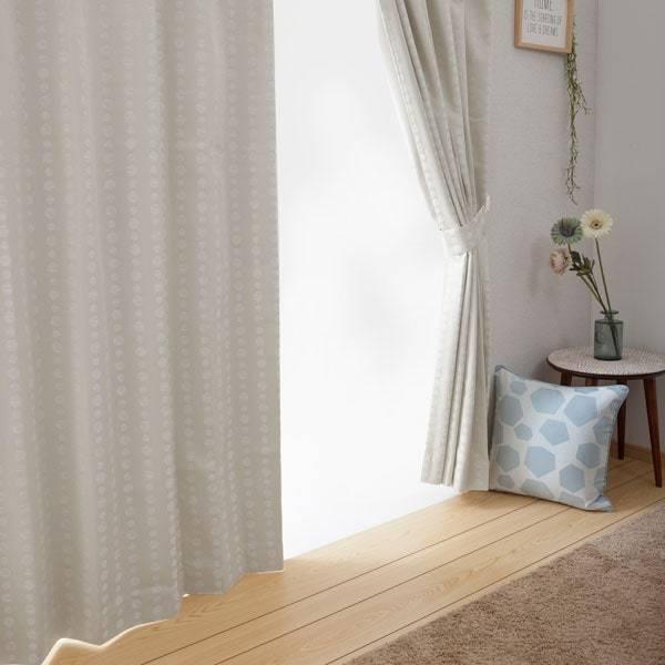 遮光1級 遮熱 遮音カーテン ポワン アイボリー 100x110x2 ニトリ 1年保証 玄関先迄納品 ニトリ Yahoo 店 通販 Yahoo ショッピング