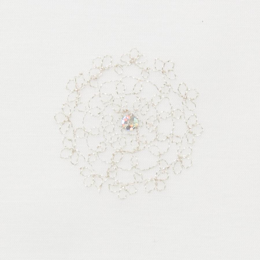 ニトリ（NITORI） レースカーテン(ドイリー アイボリー100X108X2