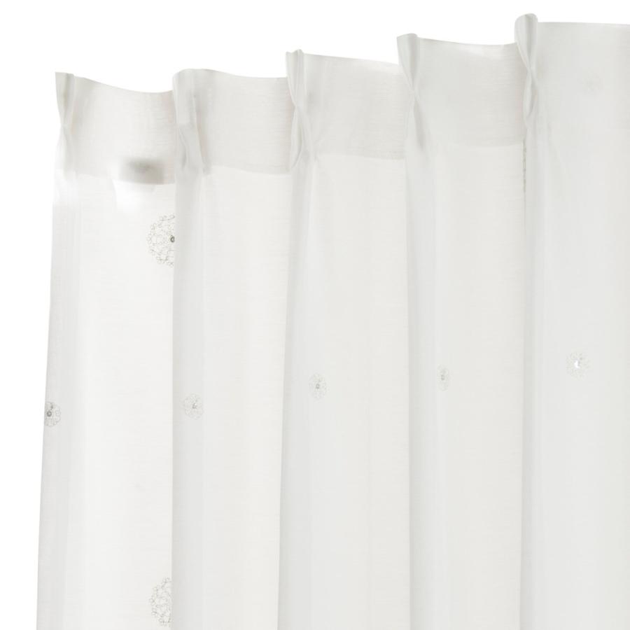 ニトリ（NITORI） レースカーテン(ドイリー アイボリー100X176X2