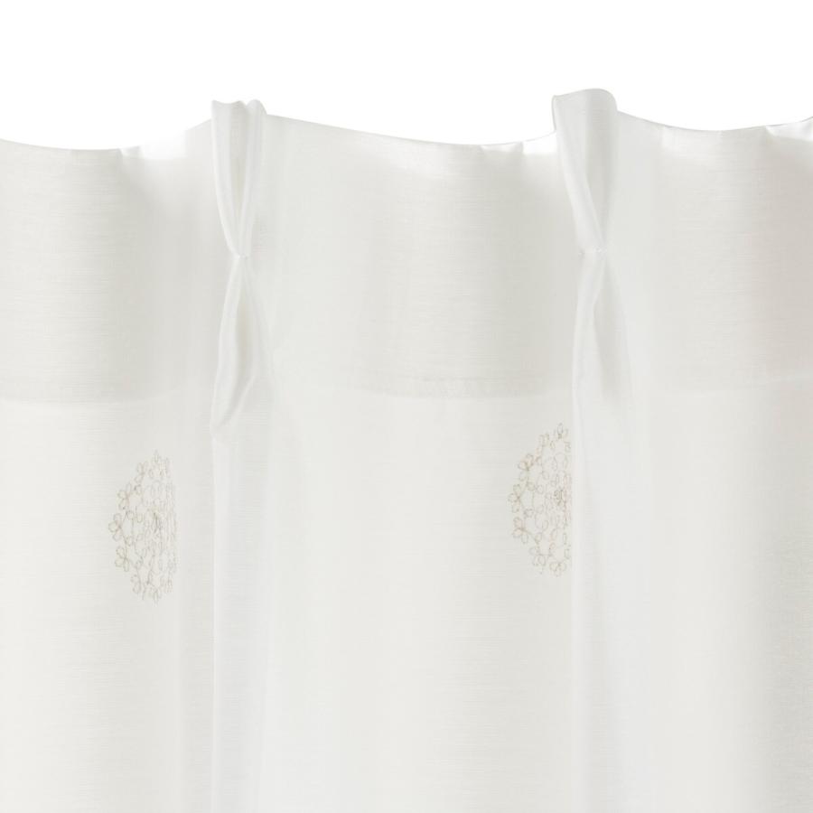 ニトリ（NITORI） レースカーテン(ドイリー アイボリー100X176X2