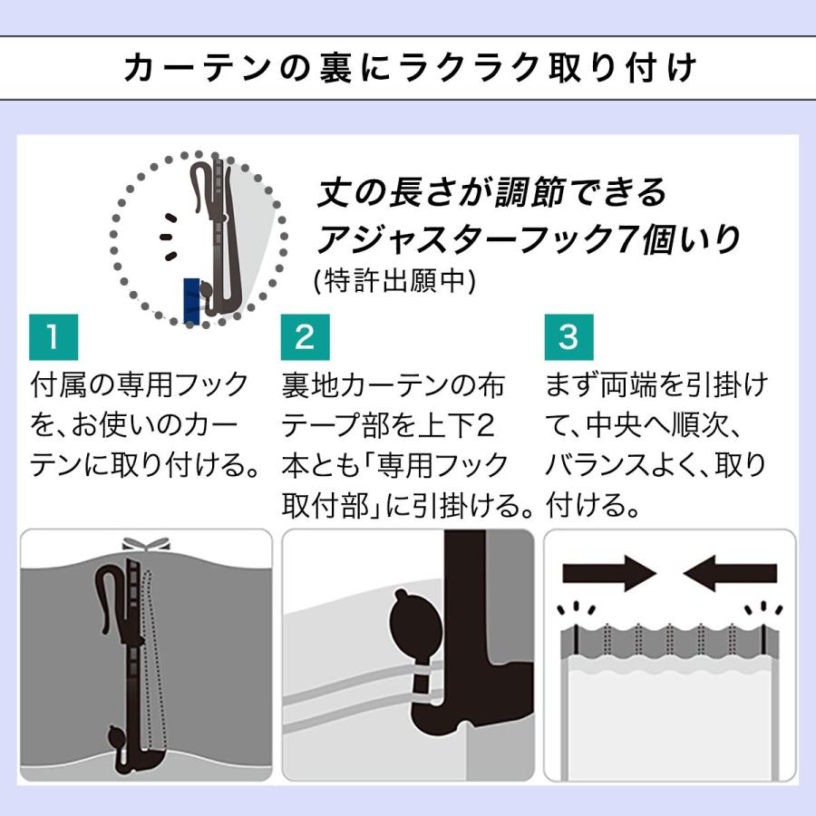 ニトリ（NITORI） 遮音・遮光・遮熱・保温1枚入り 4層 裏地ライナー