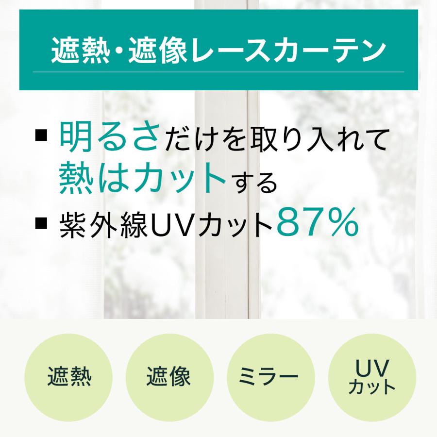 ニトリ（NITORI） (1枚入り)遮熱・遮像レースカーテン(アラン
