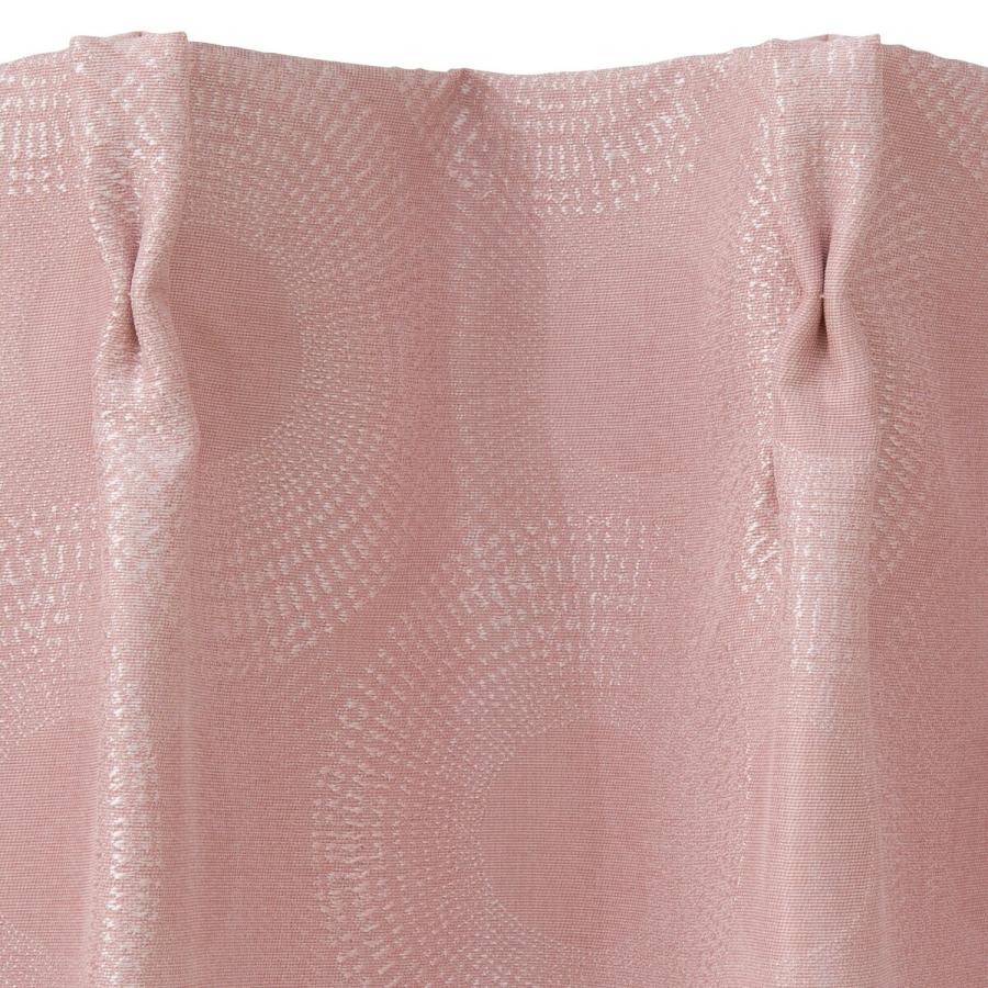 ニトリ 裏地付き遮光2級・遮熱カーテン(RK002 ローズ 100X110X2