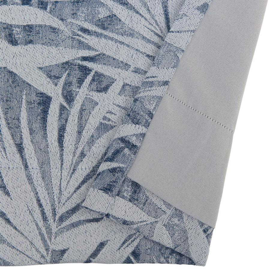 ニトリ 裏地付き遮光2級・遮熱カーテン(RK007 ブルー 100X200X2